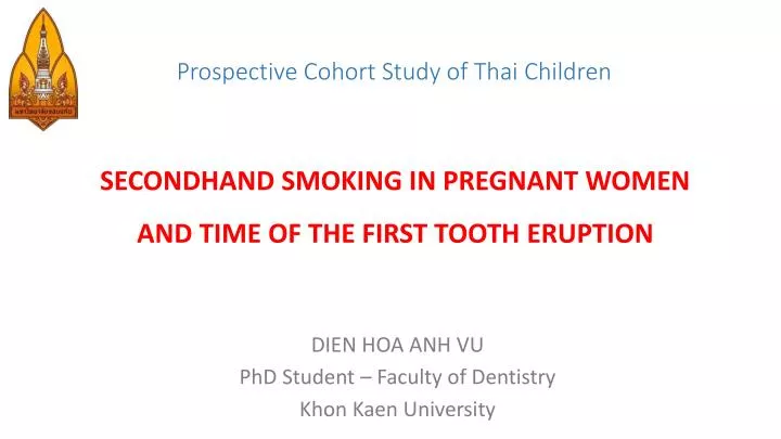prospective cohort study of thai children