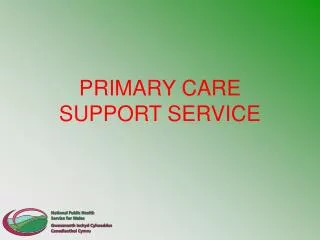 PRIMARY CARE SUPPORT SERVICE