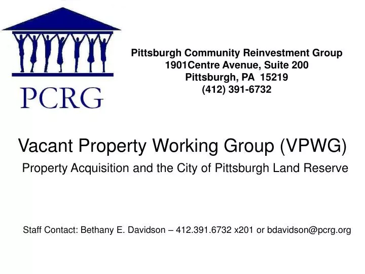 vacant property working group vpwg