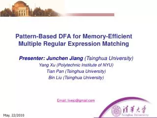 Pattern-Based DFA for Memory-Efficient Multiple Regular Expression Matching