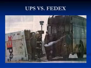 UPS VS. FEDEX