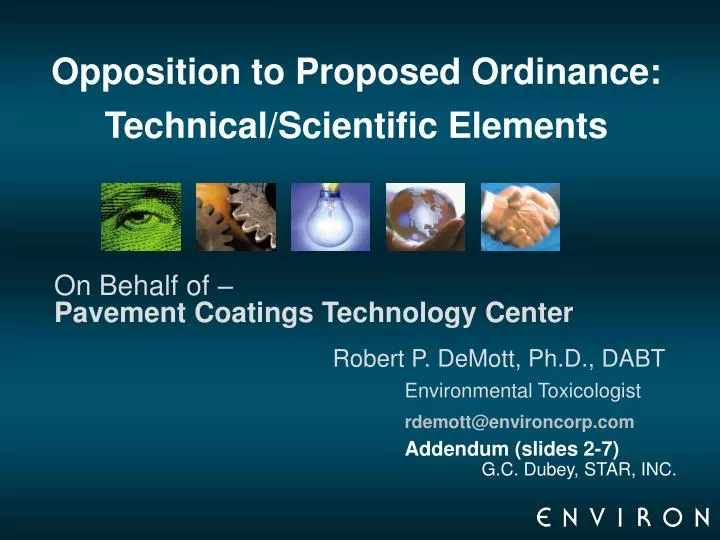 opposition to proposed ordinance technical scientific elements