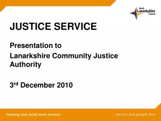 JUSTICE SERVICE