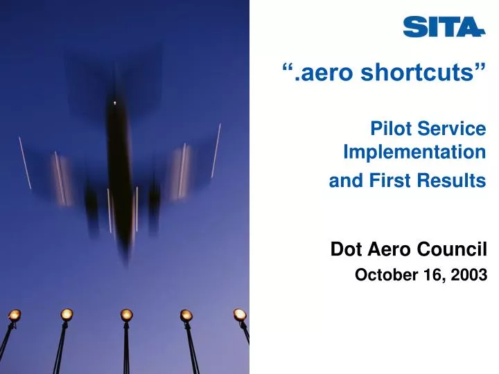 aero shortcuts pilot service implementation and first results