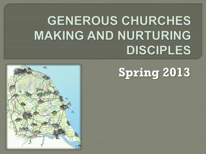 generous churches making and nurturing disciples