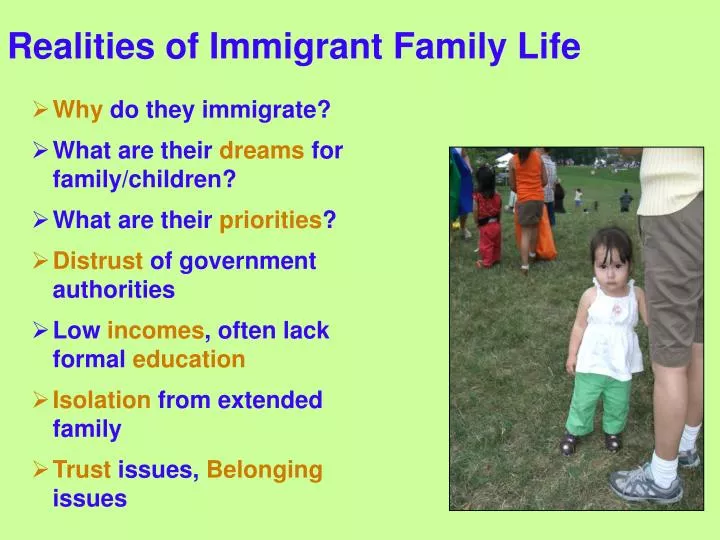 realities of immigrant family life