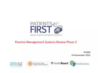 Practice Management Systems Review Phase 2