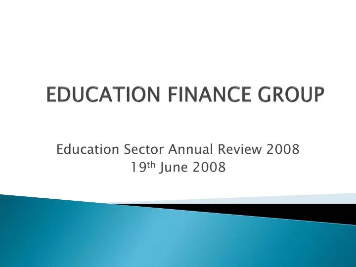 education finance group