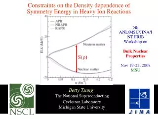 The National Superconducting 	Cyclotron Laboratory 	Michigan State University