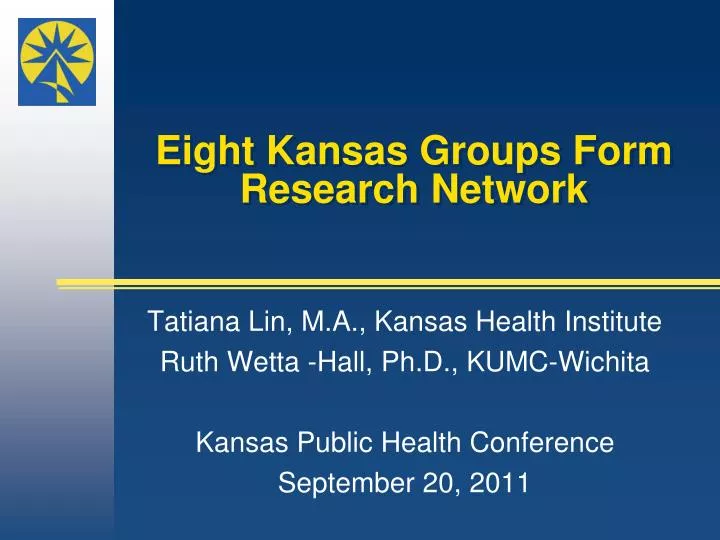 eight kansas groups form research network