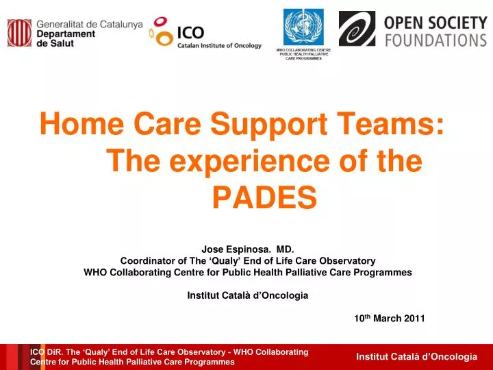 home care support teams the experience of the pades