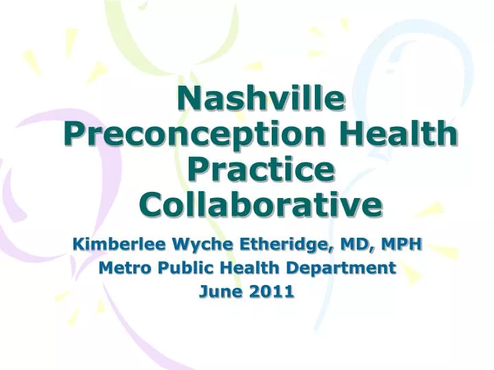 nashville preconception health practice collaborative