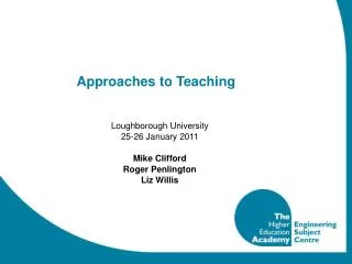 Approaches to Teaching