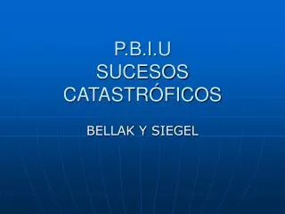 p b i u sucesos catastr ficos