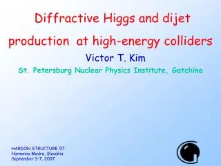 Diffractive Higgs and dijet production at high-energy colliders