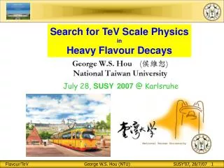 Search for TeV Scale Physics in Heavy Flavour Decays