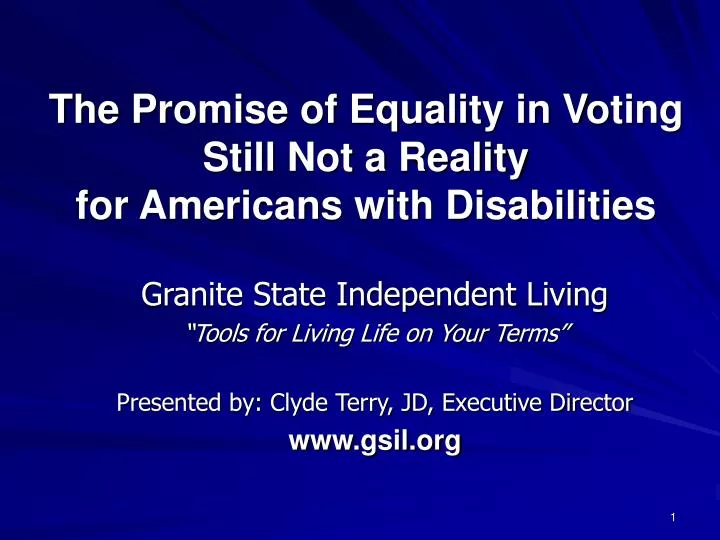 the promise of equality in voting still not a reality for americans with disabilities