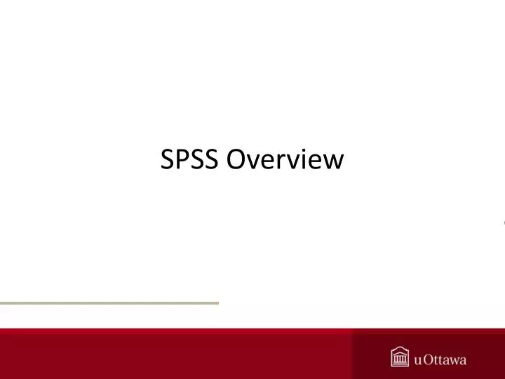 spss overview