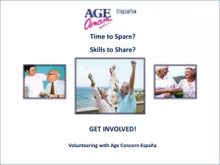 Time to Spare? Skills to Share? GET INVOLVED!
