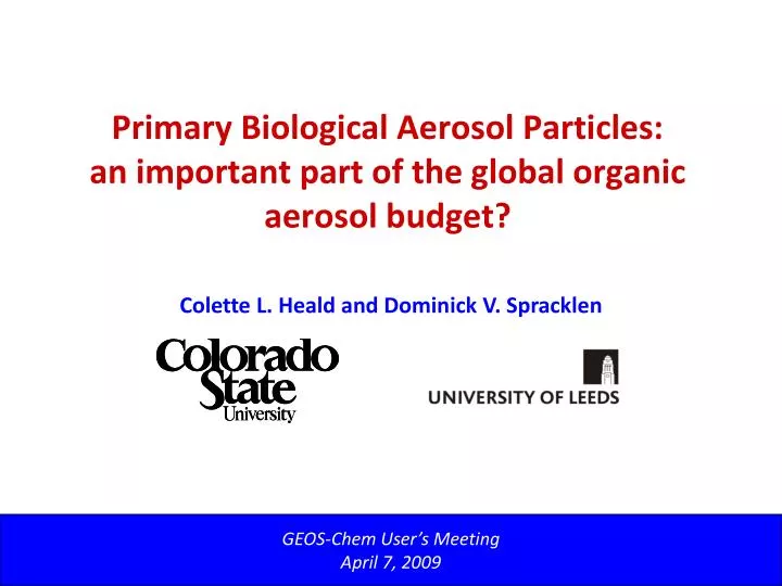 primary biological aerosol particles an important part of the global organic aerosol budget