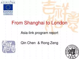 From Shanghai to London