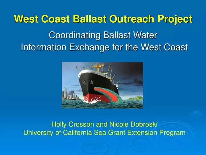 west coast ballast outreach project