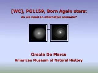 [WC], PG1159, Born Again stars: do we need an alternative scenario?