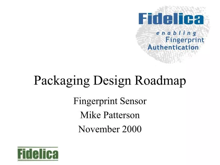 packaging design roadmap