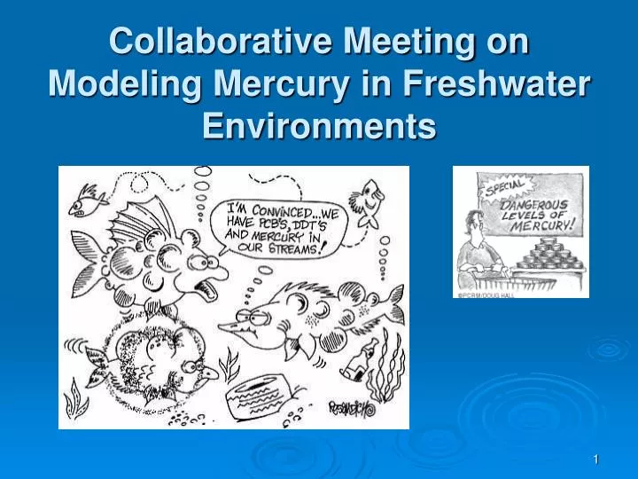 collaborative meeting on modeling mercury in freshwater environments