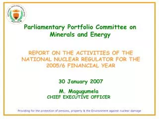 Parliamentary Portfolio Committee on Minerals and Energy