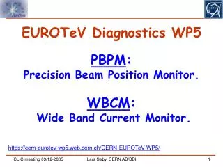 EUROTeV Diagnostics WP5