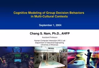 Cognitive Modeling of Group Decision Behaviors in Multi-Cultural Contexts