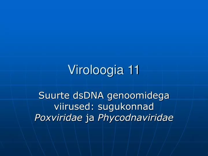 viroloogia 11