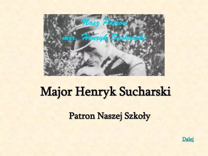 major henryk sucharski