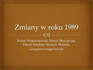 PPT - Przemiany Gospodarcze W Polsce Po 1989 Roku PowerPoint ...