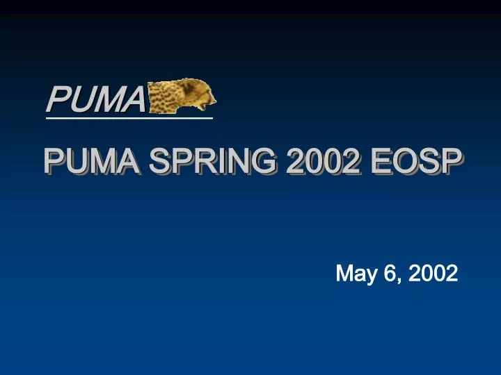 puma spring 2002 eosp