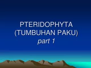pteridophyta tumbuhan paku part 1