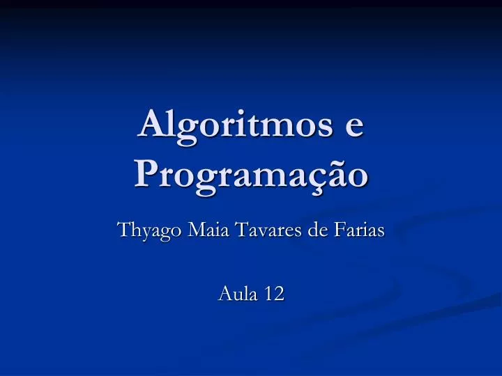 PPT - Algoritmos de Ordenação PowerPoint Presentation, free