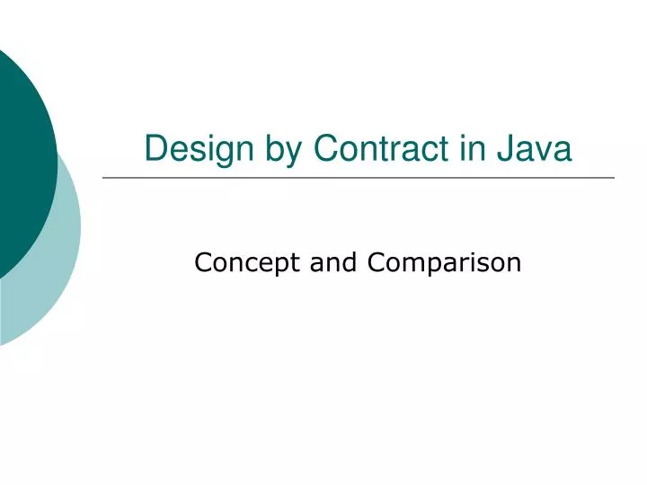 design by contract in java
