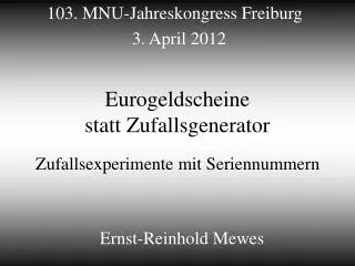 eurogeldscheine statt zufallsgenerator