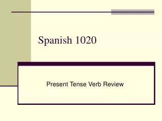 spanish 1020