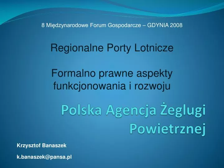 polska agencja eglugi powietrznej