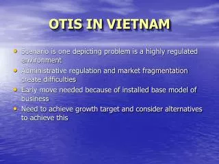 OTIS IN VIETNAM