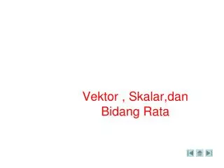 vektor skalar dan bidang rata