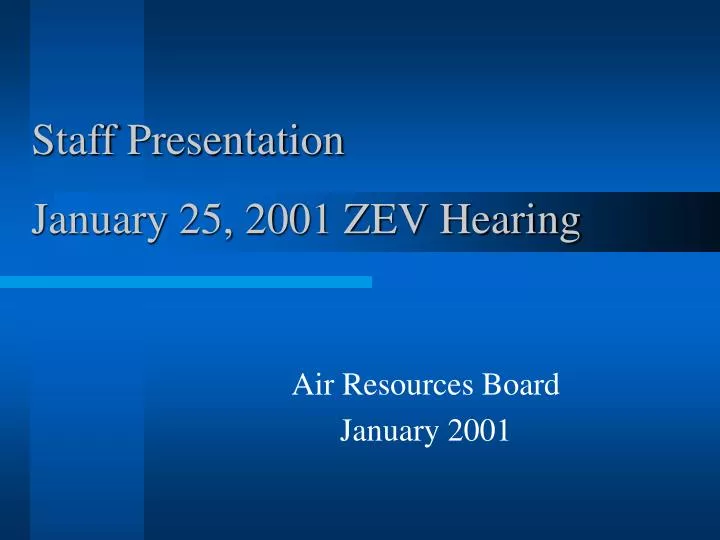 air resources board january 2001