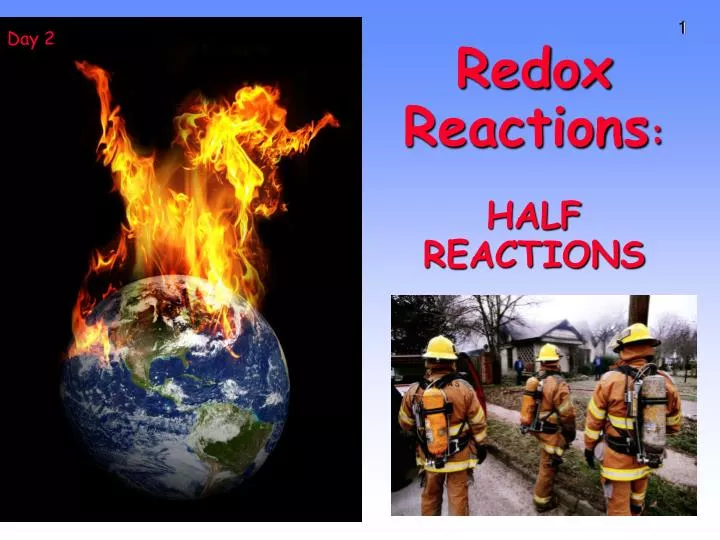 redox reactions half reactions