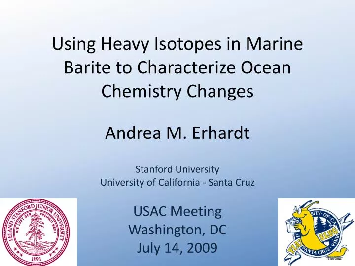 using heavy isotopes in marine barite to characterize ocean chemistry changes