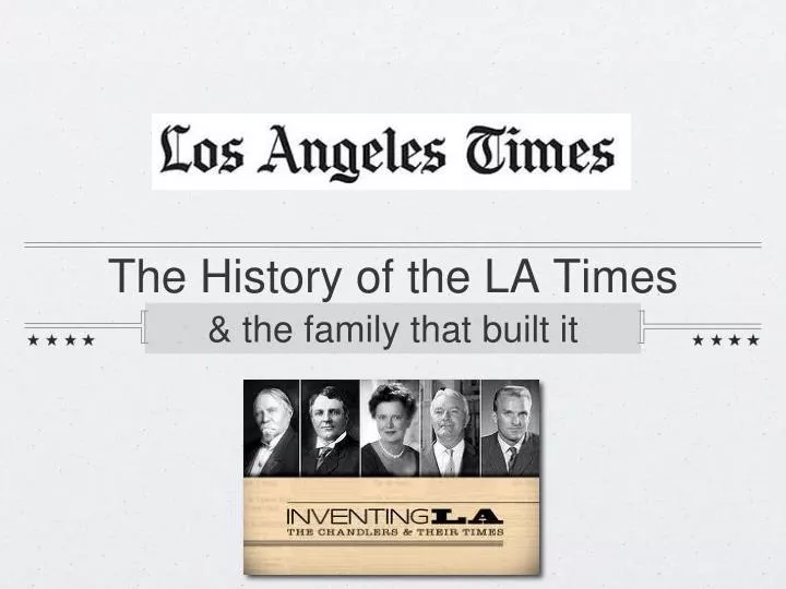 the history of the la times