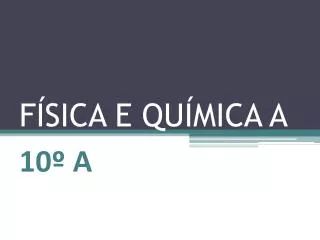 f sica e qu mica a