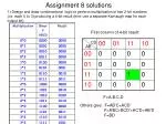 Assignment 8 solutions - slide 1